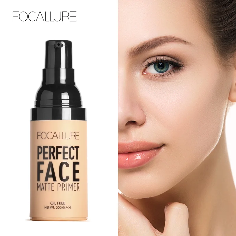 

FOCALLURE Face Matt Primer Lotion Natural Makeup Foundation Makeup Base Facial Skin Oil-control Cosmetic Face Base Cosmetics