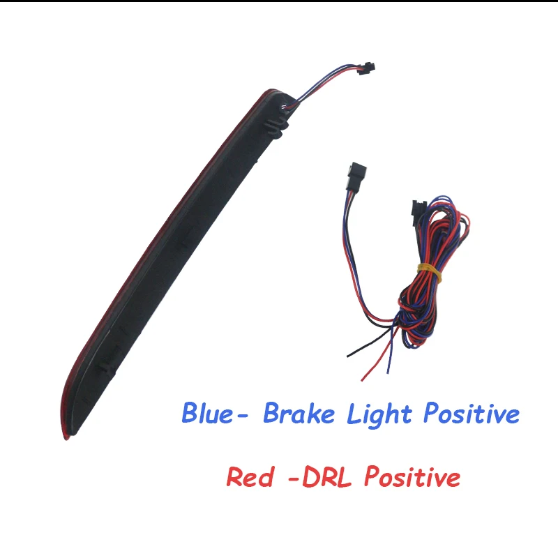 Красный Объектив Красный Полный светодиодный задний бампер отражатель фары задние противотуманные фары Задние ходовые стоп-сигналы для- Ford Explorer