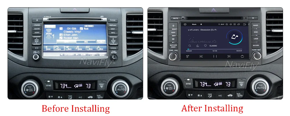 NaviFly Android 9,0 автомобильный мультимедийный плеер gps навигации для Honda CRV 2012 2013 автомобиля Радио DVD стерео BT карта 8 Core, 4 Гб+ 64G