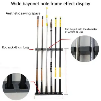 

Fish Carp Rod Display Stand Fixed Rod Collection Storage Rack Fishing Gear Accessories Boat Horizontal Wall-mounted Hanging Plat
