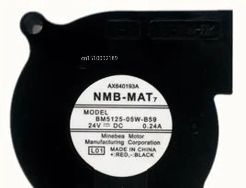 Для BM5125-05W-B59 DC24V 0.24A трехпроводный инвертор Вентилятор охлаждения с турбонаддувом
