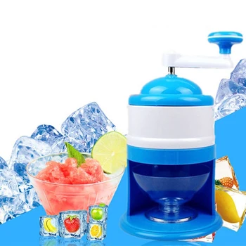 

Manual Ice Crusher Hand Crank Ice Snow Cones Slushies Maker Small Home Safe Shaved Ice Machine Mini Ice Chopper