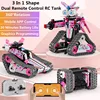 3 In 1 Shape Dual Mode Remote Control Tank  DIY Building Blocks Graphics Programming 360°Rotation Gravity Sensor RC Car Toy Gift 1