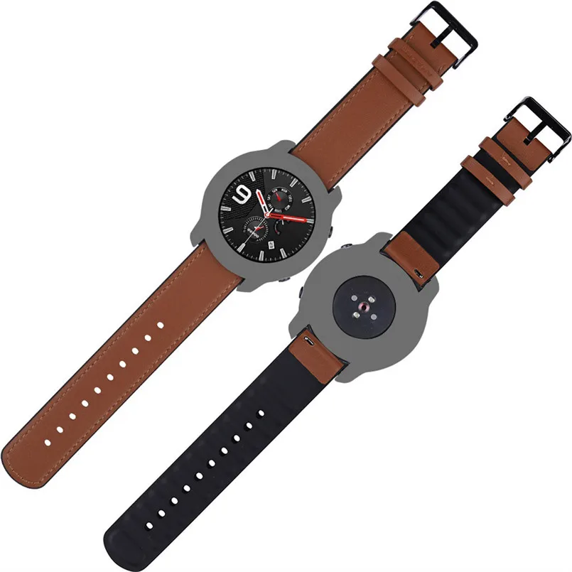 Replacement Case for Huami AMAZFIT GTR 47mm Soft TPU Protection Silicone Full Case Cover Shell Silicone Frame Protective 40AUG1533