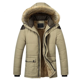 

2019 Winter Thicken Men Jackets Fashion Streetwear Mens Hooded Parkas Casual Padded Man Coats Plus Size M-5XL Dropshipping