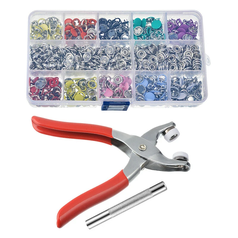 160 Set Colored Five-jaw Buckle Installation Tools Sub-buckle Concealed  Buckle Multifunctional Five-jaw Hand Pressure Pliers Set - AliExpress