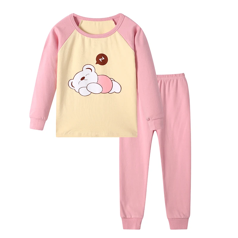 Пижамы для детей; Детские пижамные комплекты для девочек и мальчиков; одежда для сна с животными; хлопковая Новогодняя одежда; подштанники для девочек; пижамы для детей - Цвет: No11