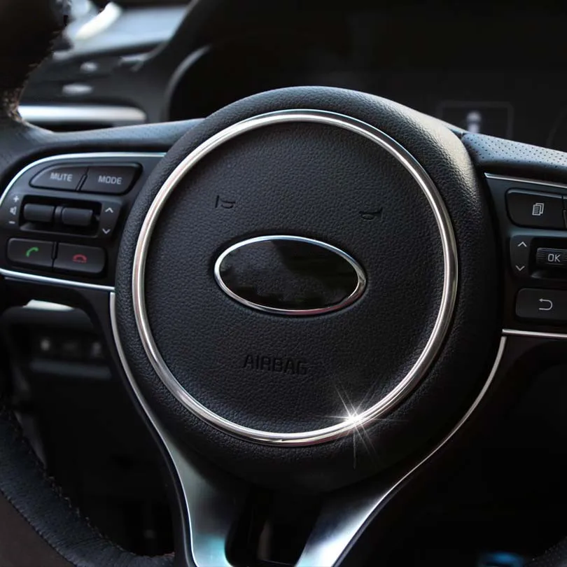 Декоративное кольцо на руль автомобиля декоративная отделка наклейка для KIA K5 2014