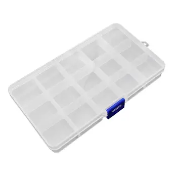 

15 Grids Guitar Pick Storage Box Thumb Finger Paddles Plectrum Container