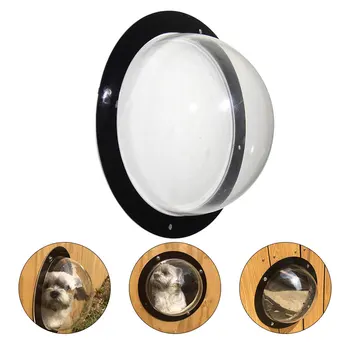 

1Pc Dog Fence Window Durable Acrylic Dog Dome For Backyard Fence Transparent