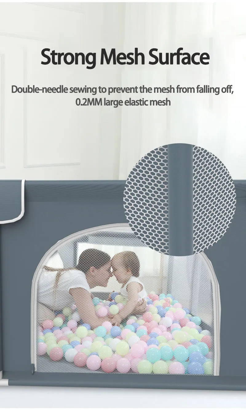 Baby Playpen Kids Large Playard Ball Pit Indoor &Amp; Outdoor Kids Activity Center Infant Safety Gates With Breathable Mesh Sturdy Play Yard For Toddler Portable Children'S Fences 18 Baby Playpen Kids Large Playard Ball Pit Indoor &Amp; Outdoor Kids Activity Center Infant Safety Gates With Breathable Mesh Sturdy Play Yard For Toddler Portable Children'S Fences