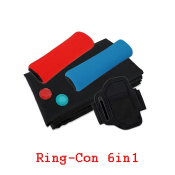 

6in1 Non-slip Controller Cloth Cover Ring Grips Adjustable Elastic Leg Strap for Nintend Switch Joy-Con Gaming Accessories A8