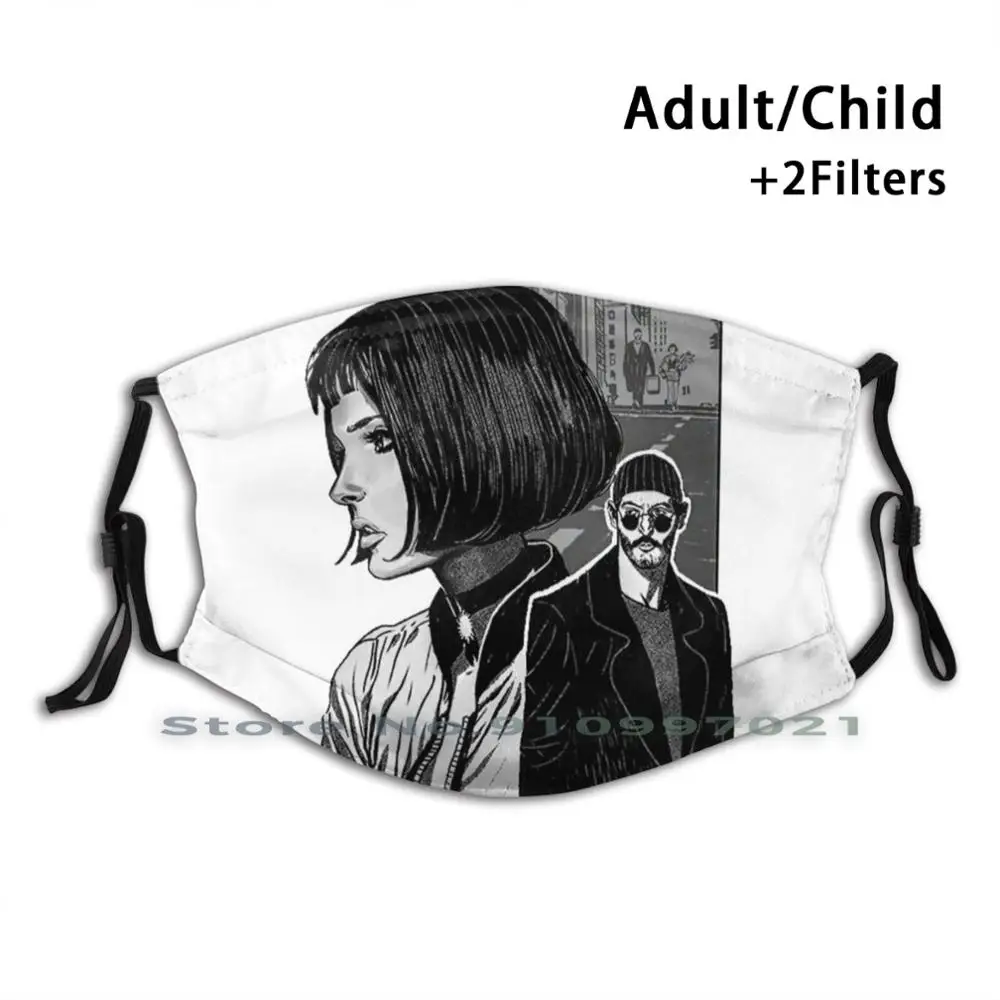 

Mathilda The Movie , French , Classic Movie , Hoylywood , Léon The Professional , Halloween Ideas Reusable Mouth Face Mask Anti