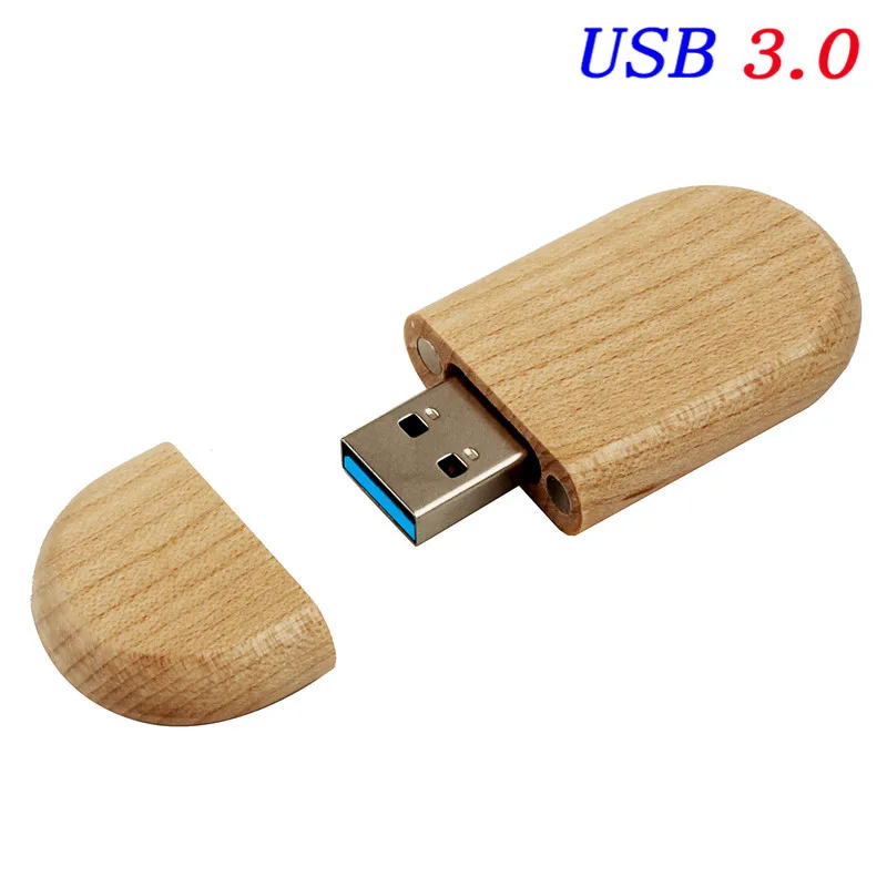 JASTER USB 3,0 поддерживает лазерную/цветную печать логотипа на заказ Деревянный u-диск 4 ГБ/8 ГБ/16 ГБ/32 ГБ/64 Гб/128 ГБ USB флеш-накопители - Цвет: Maple wood