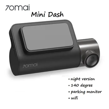 

70mai 1600P HD Mini Dash Cam Car DVR Night Vision Motion Detection 140 Degree WiFi Parking Monitor Auto Driving Recorder