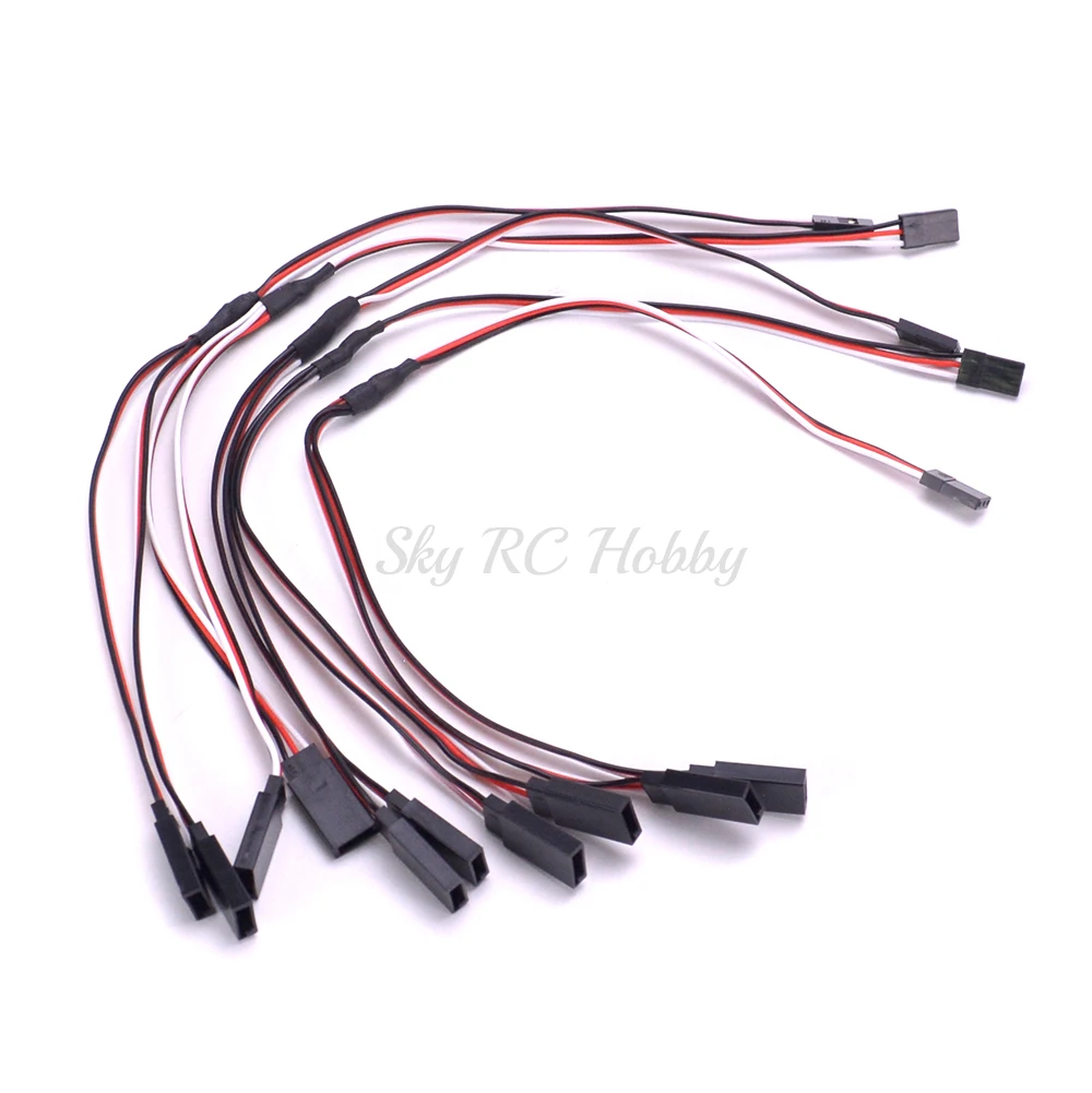 300mm 30cm Servo Y Extension Lead Wire Cable For Fpv Rc Jr Servo Double Power Connection Rc