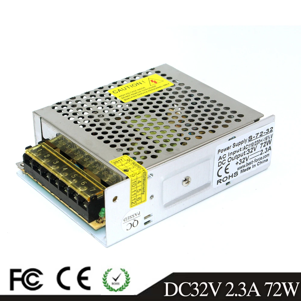 Универсальный Регулируемый импульсный источник питания постоянный ток 32 в 2 3 а 72