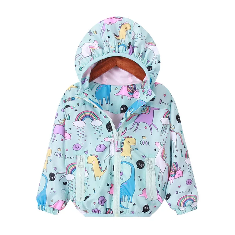

2019 Autumn jackets / Windproof jacket for girl / Unicorn coat with hoodies