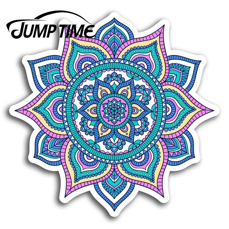 Jump Time для мандалы розовые индийские виниловые наклейки ноутбука багажа