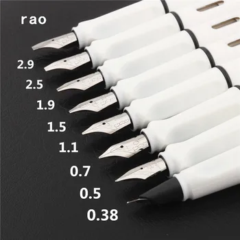 

High quality 513 White Tibetan Arabic English Flat Nib Fountain pen New school Student office stationery Supplies