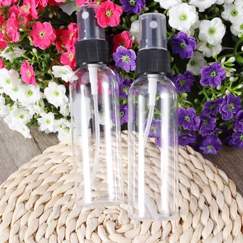 

6pcs 50ml Portable Spary Bottle Travel Bottles Clear Refillable Containers Empty Travel Spary Bottle with Funnel