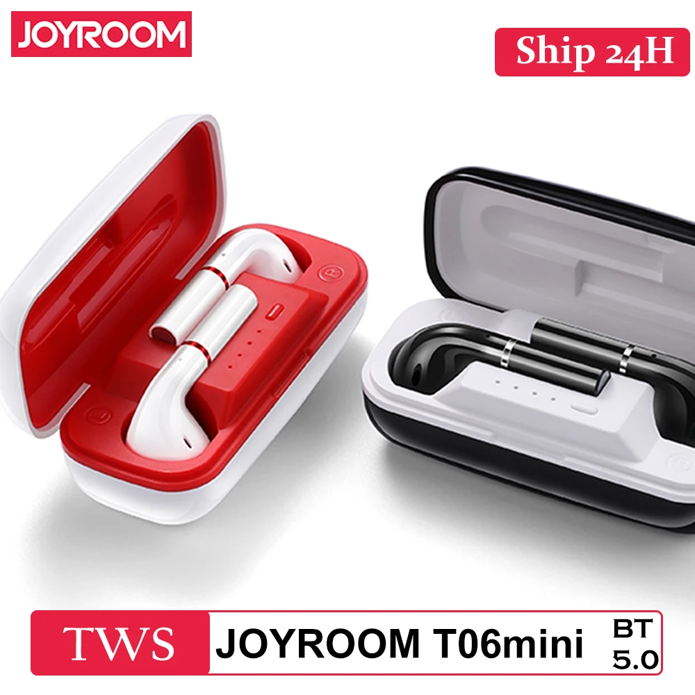 Новое обновление JOYROOM JR-T06mini TWS наушники настоящие Беспроводные Bluetooth 5,0 наушники сенсорное управление гарнитура в ухо HD шумоподавление