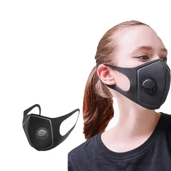 

3D Sponge Dustproof Pollution Face Mouth Mask Breath Valve Washable Reusable