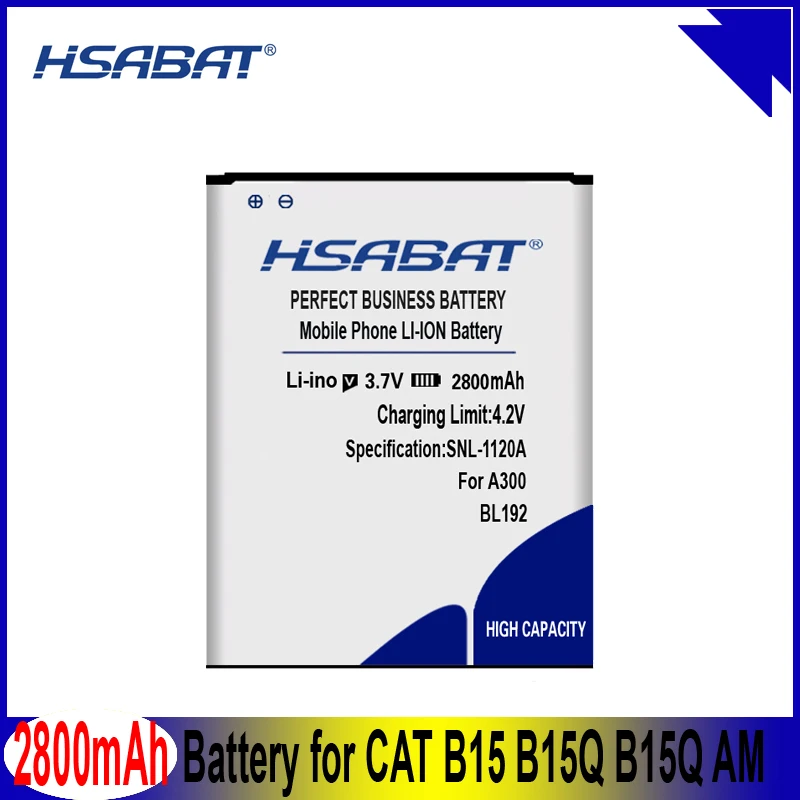 Аккумулятор HSABAT BL192 B10-2 2800 мАч для Caterpillar CAT B15 B15Q AM | Мобильные телефоны и