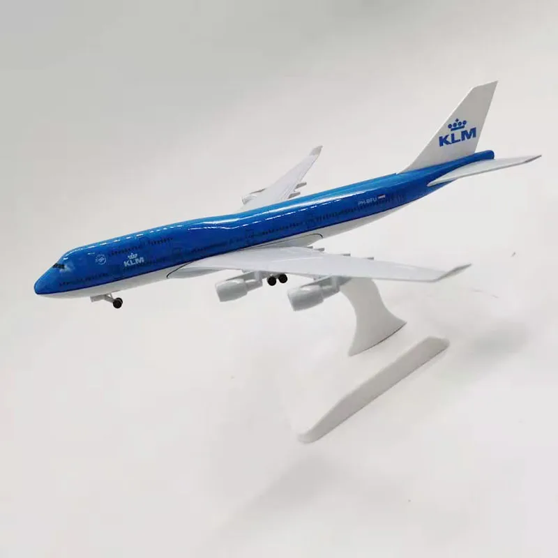 20 см Airbus Boeing B747 KLM авиалинии самолеты самолет сплав модель игрушки с посадкой игрушки коробка передач F коллекции