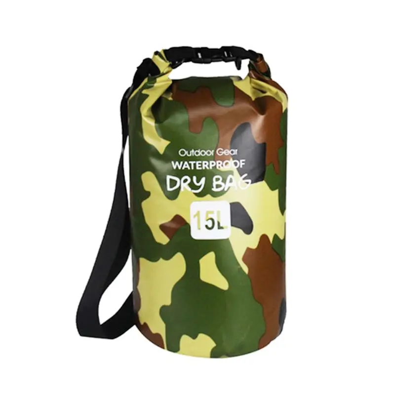 ПВХ водонепроницаемая сумка 5L 15L 20L Складная Мужская Женская пляжная сумка для плавания водонепроницаемая сумка для хранения - Цвет: B