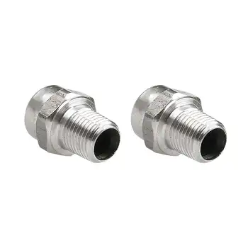 

2pcs Sweeper Floor Sprayer High Pressure Fan-shaped Nozzle Stainless Steel 1/8-NPT American-made High Pressure Washer Car Wash