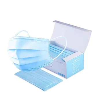 

3 Ply Disposable Mask with Elastic Ear Loops - Mask 50 PCS - Soft & Comfortable Filter Safety Mask for Dust Protection - Protect