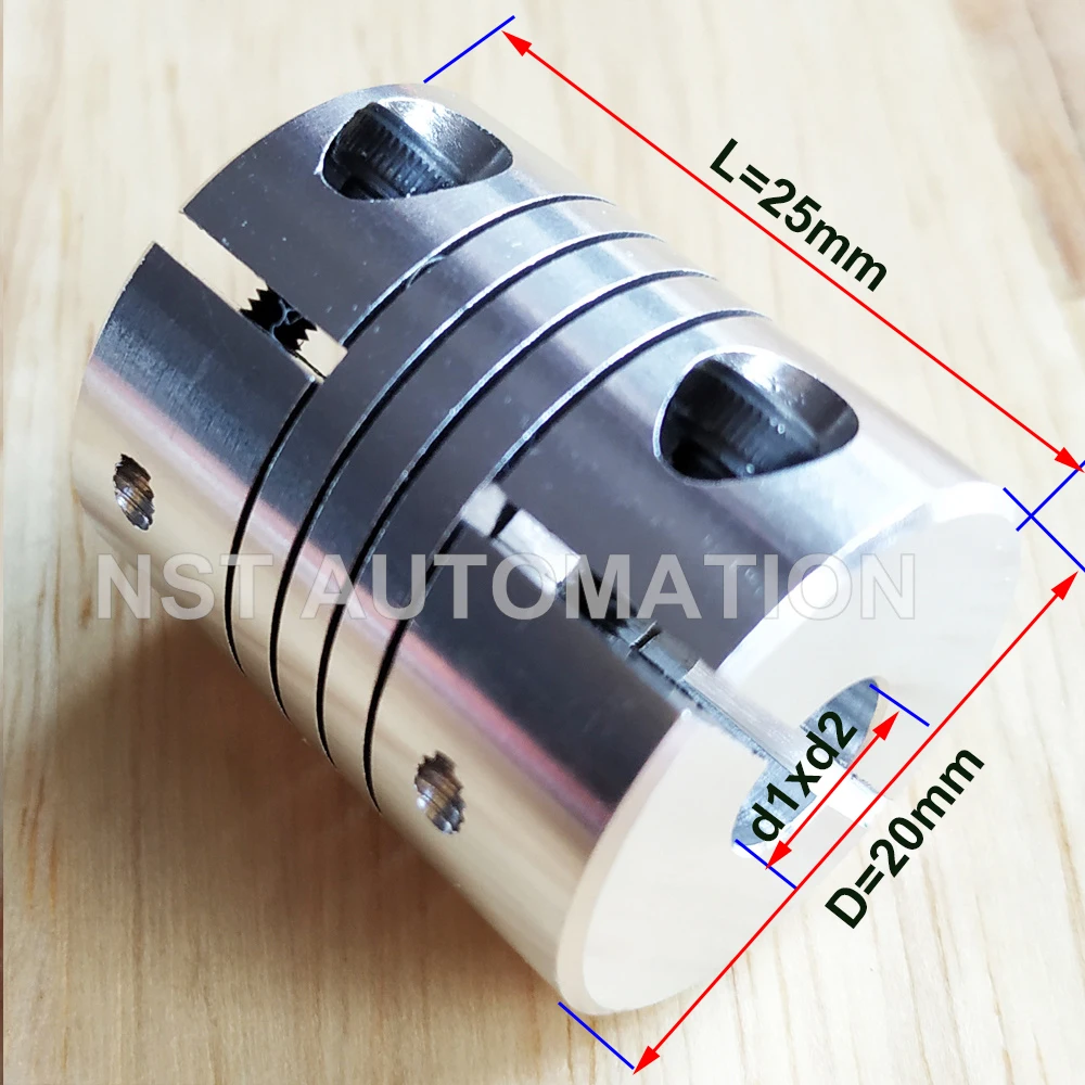 Alumínio Flexível z Axis Coupling para Stepper Motor Acoplamentos de Eixo Impressora 3d D20l25 mm mm mm 635 mm mm mm