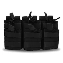 Портативный тройной подсумок Тактический 600D MOLLE открытый Топ Mag Чехол страйкбол военный Пейнтбол Снаряжение Сумка для охоты на открытом воздухе