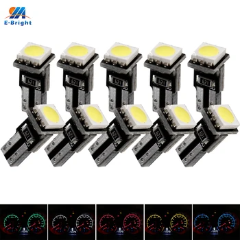 

YM E-Bright 10PCS T5 PCB LED Car Dashboard Lights 5050 Instrument Auto Bulbs White Blue Red Yellow Led Wedge Automobile 12VDC