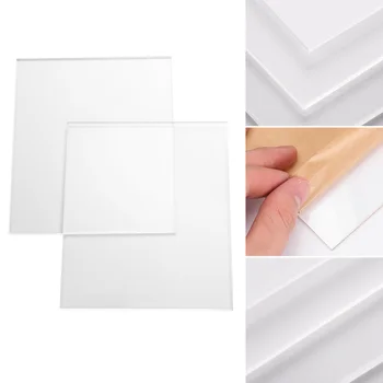 

20 pcs Plexiglass Sheets Clear Glass Replacement for Craft Project