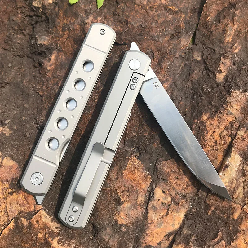 Рукоять для удочки инструменты для кемпинга походный складной нож 2Dsteel Тактический hanying мини нож - Цвет: Темно-серый