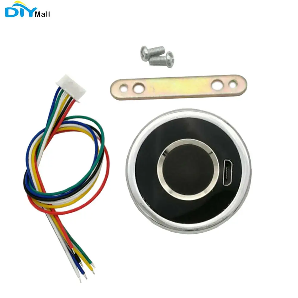 

R501 Circular Capacitive Fingerprint Reader Sensor Scanner Module Lock capacity 200 RS232