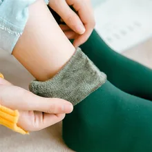 2 пар/лот, женские зимние теплые носки, новинка, шерстяные кашемировые зимние носки, женское и дамское бесшовное бархатное сапоги, носки для сна