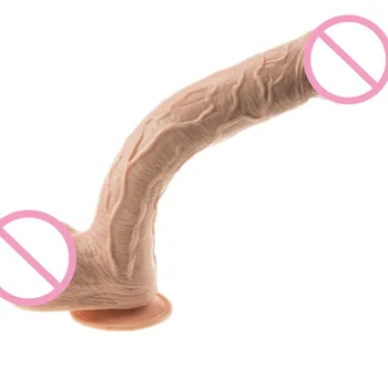 Black Huge Dildo Giant Thick Dildos Suction Cup Long Dong High Quality Suck Penis For Vagina Penis Lesbian Masturbation (30CM) 6