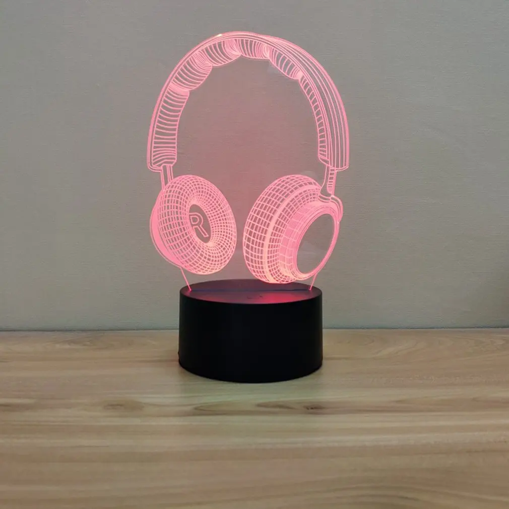 

Retro Modeling Colorful touch 3D Night Light Creative Colorful Crack Base Ornaments Give Gifts Lights Table Lamp