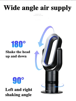 

No leaf fan cold and warm dual purpose vertical household silent floor fan dormitory shaking table fan remote control 220V