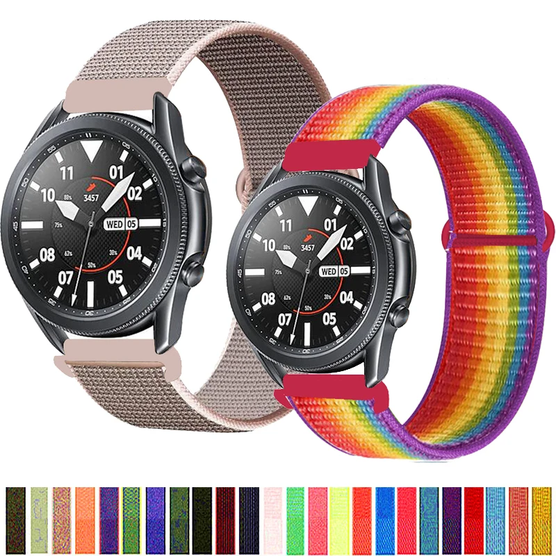 Ремешок для Galaxy Watch 3/46 мм/42 мм/active 2 ремешок Samsung Gear S3 Frontier Sport нейлоновый браслет