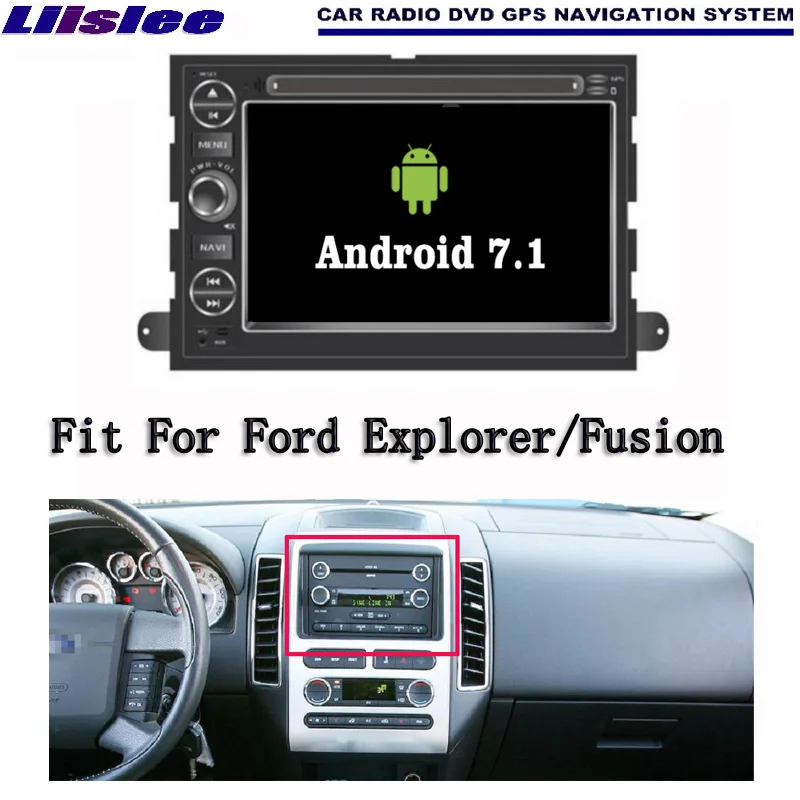 Liislee Android 7 1 2G RAM для Ford Explorer автомобильное радио Аудио Видео Мультимедиа DVD плеер