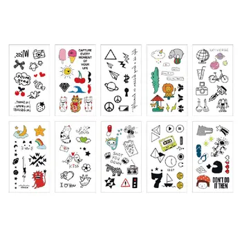 

Cartoon Temporary Tattoo Sticker Safe Temporary Children Tattoo Sticker Funny Cartoon Pattern Body Art Tattoos Best Gift