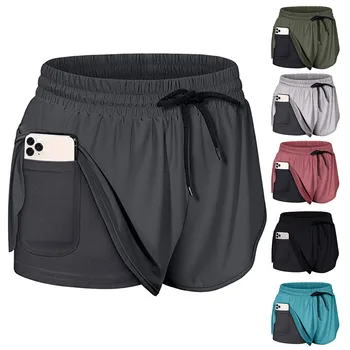 

Women High Waist Sports Shorts Workout Running Fitness Gym Yoga Leggings Female Yoga Shorts With Side Pocket 2020 Clothing
