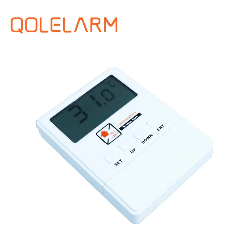 QOLELARM 433 МГц Беспроводная сигнализация безопасности Тепловая температура детектор для домашнего офиса GSM SMS сигнализация системы