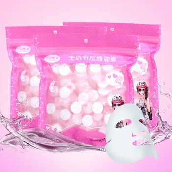 

Compressed Mask Paper Female 100 Tablets DIY Nonwoven Fabric Ultra-Thin Water Disposable Spa Mask Portable