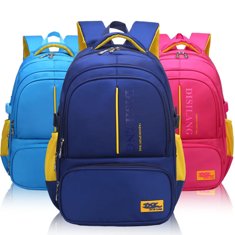 

Micro Primary School STUDENT'S School Bag CHILDREN'S Rucksack Printed Logo1-3-6 Grade Backpack
