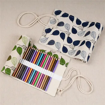 

Cute Penal for 12/24/36/48/72 Holes School Pencil Case Roll Big Cartridge Grils Boys Pencilcase Korean Pen Bag Stationery Kit